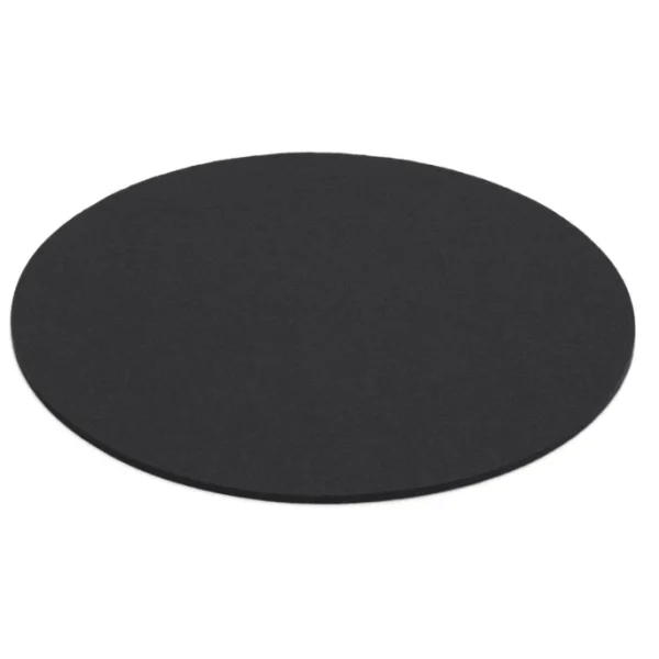 Hey-SIGN Sitzauflage Rund Aus Naturfilz – 4er Set – 4er Set – Größe Ø 35 Cm – Schwarz 1