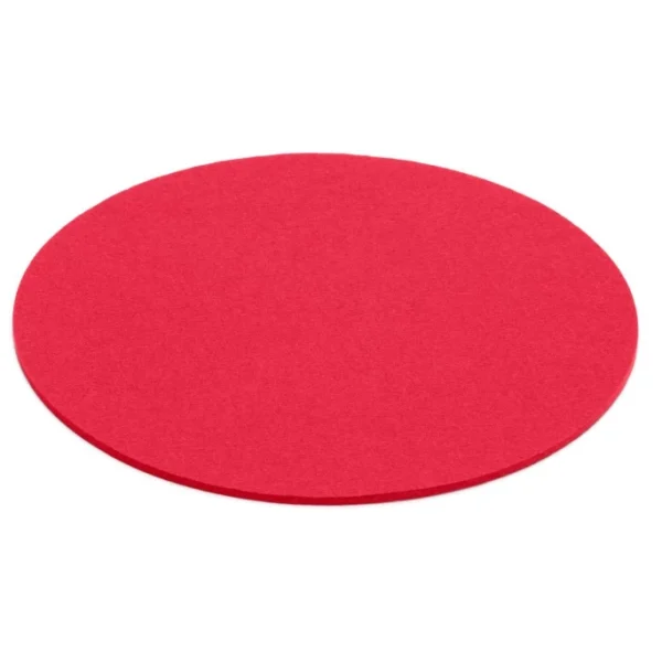 Hey-SIGN Sitzauflage Rund Aus Naturfilz – 4er Set – 4er Set – Größe Ø 35 Cm – Coral 1