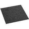 Hey-SIGN Sitzauflage Quadratisch Aus Naturfilz – 4er Set – 4er Set – Größe 40×40 Cm – Graphit 5
