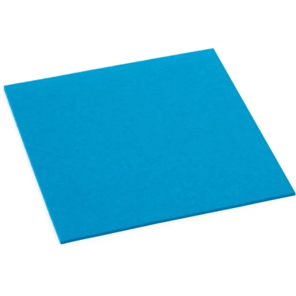 Hey-SIGN Sitzauflage Quadratisch Aus Naturfilz – 4er Set – 4er Set – Größe 40×40 Cm – Petrol 1