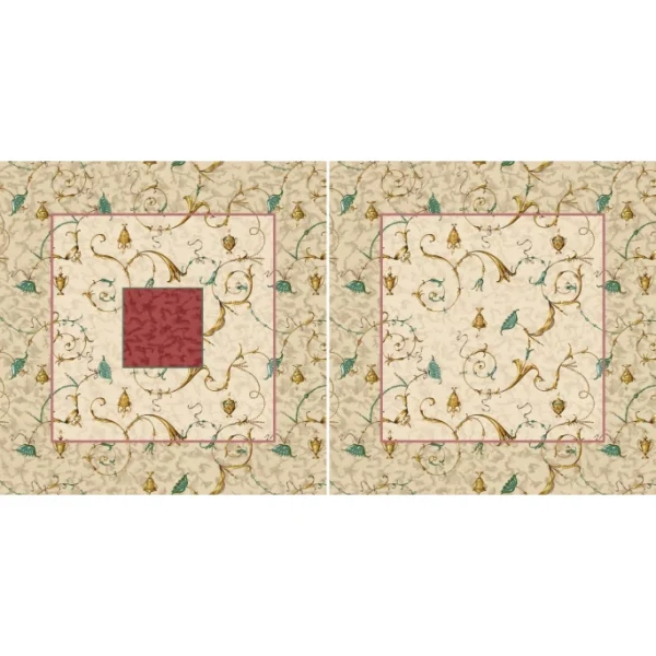 Bassetti OPLONTIS Kissenhülle – 40X40 Cm – RB-rot 1