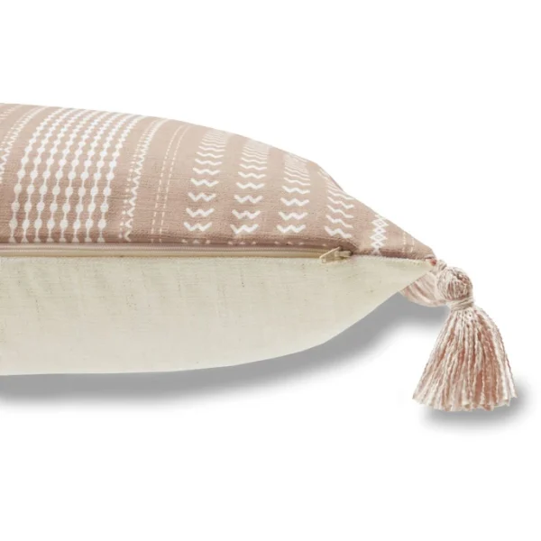 Tom Tailor Minimal Ethno Kissenhülle – 40×60 Cm – Taupe 4